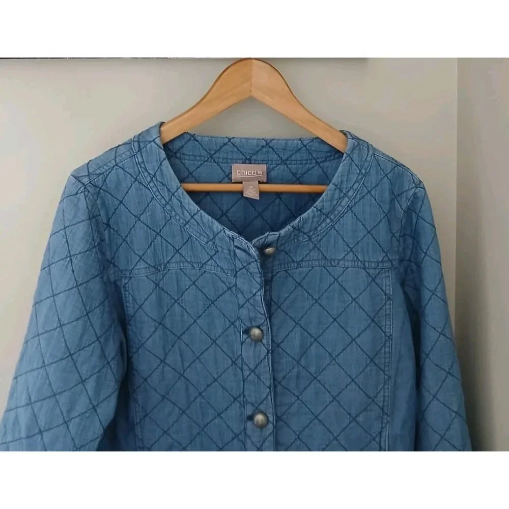Chico's Quilted Jacket - Picture 2 of 11